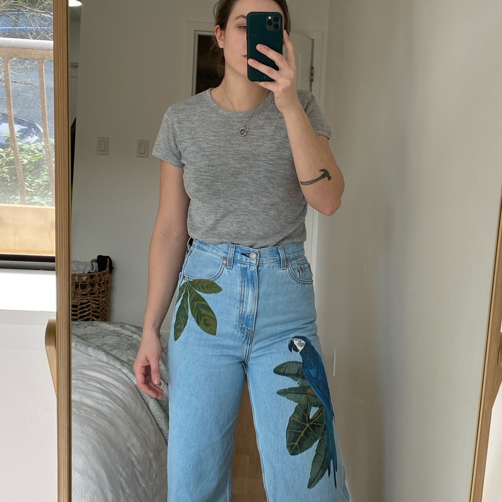 rag & bone grey crew neck t shirt